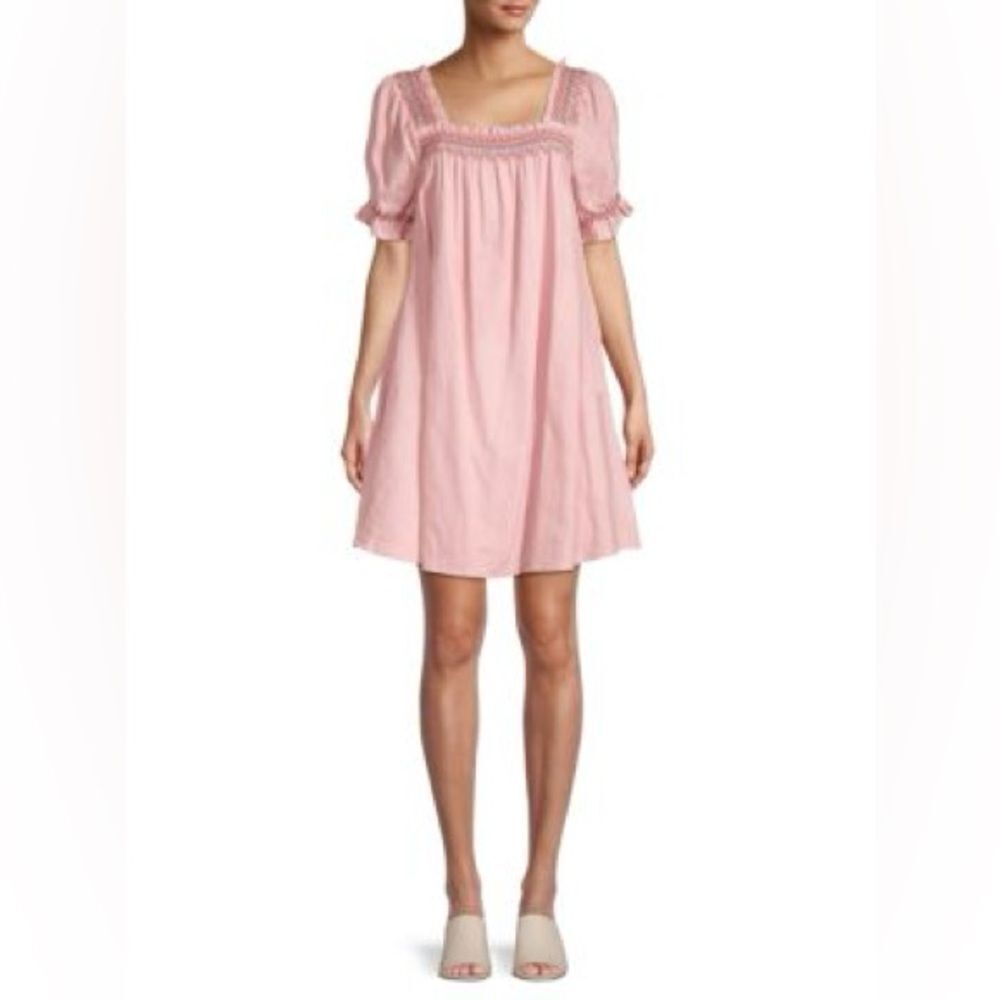 MADEWELL
Smocked Puff-Sleeve Babydoll Dress